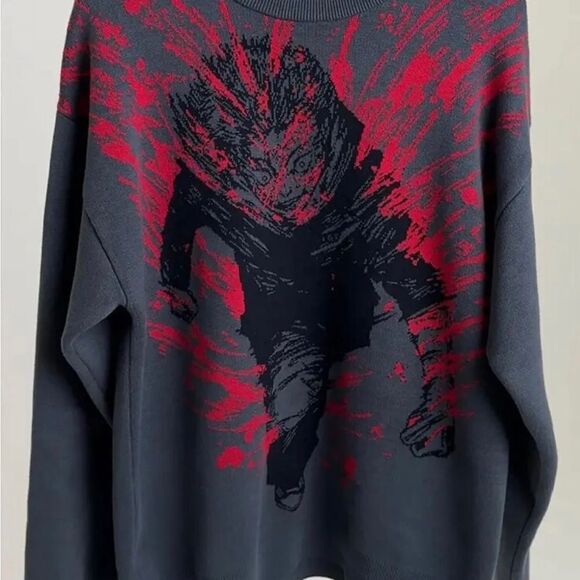 Jujutsu Kaisen Sukuna Anime Sweater Size Medium - Picture 2 of 2